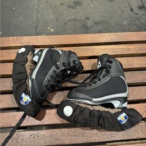 Kids Black and Gray Snow Boots